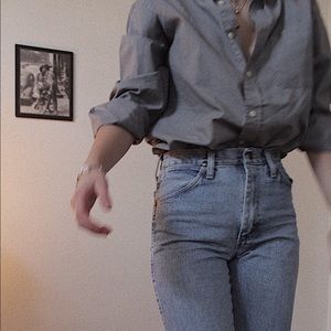 Oversized checkered shirt